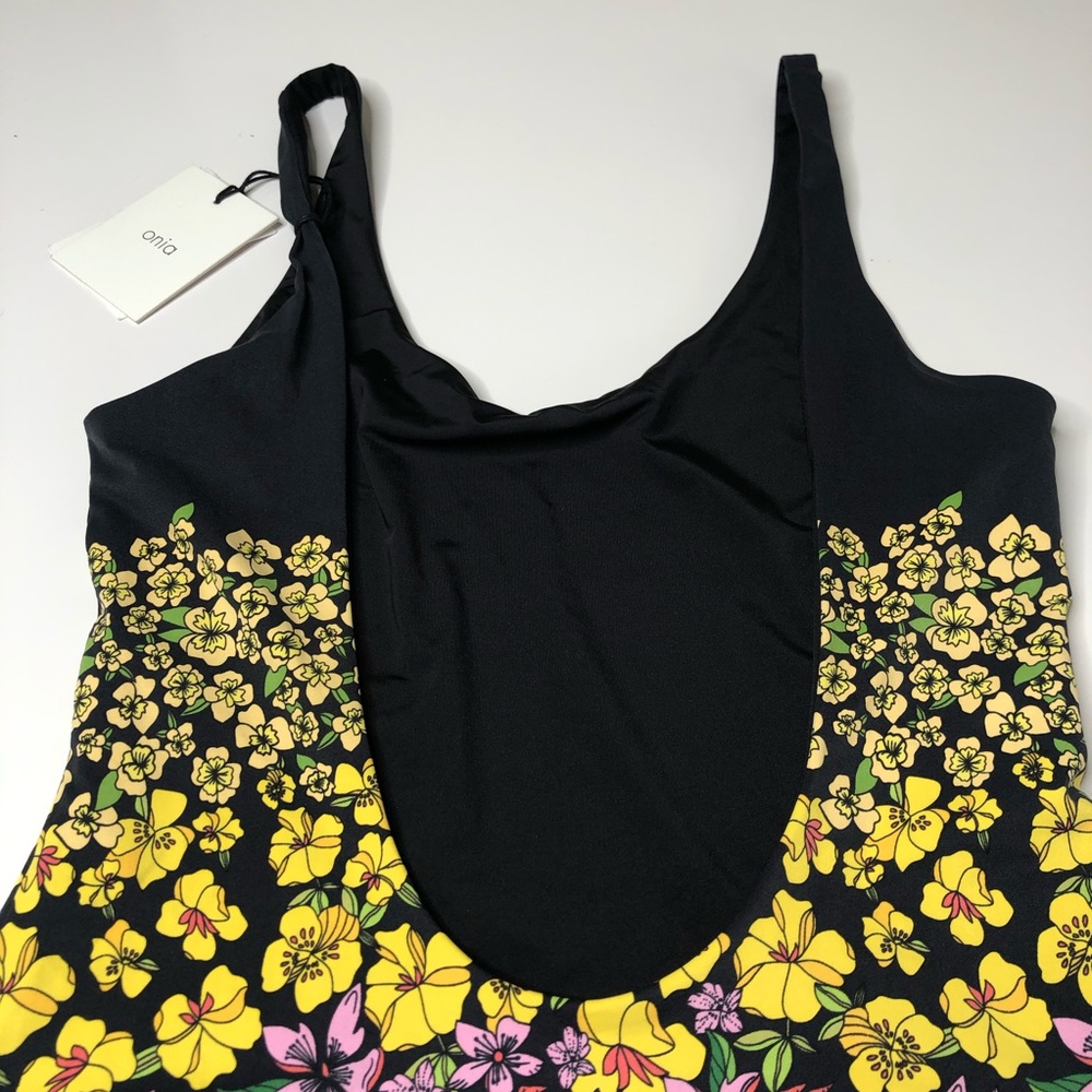 Onia Rachel Floral Flower Blue One Piece Swimsuit - Picture 8 of 16